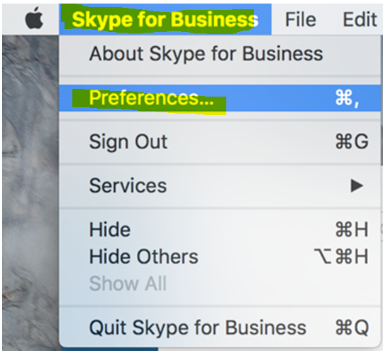 skype for business mac 10.10